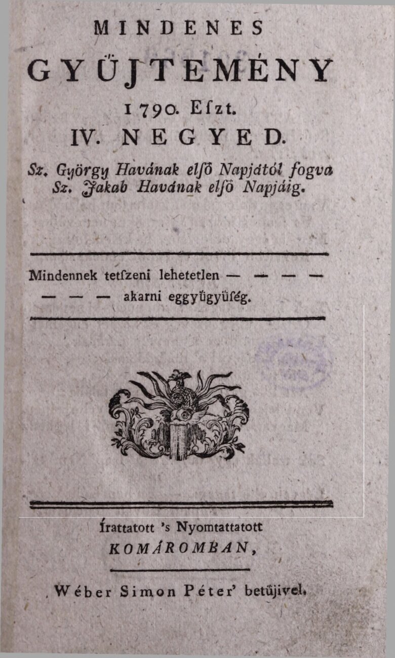 01 MindenesGyujtemeny 1790 4 pages1 1