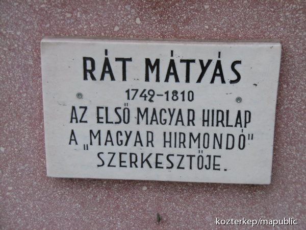 Rát Mátyás emlékmű